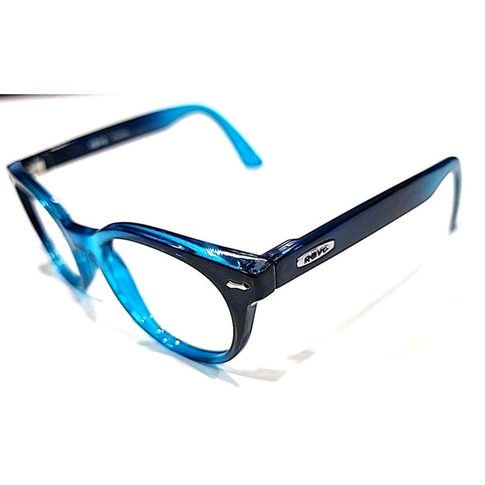 REVO 1068 05 Rory No Lenses Blue Round Sunglasses Frame 50-21 145 Italy